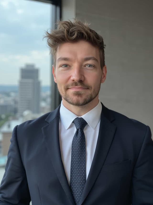 After: Professional headshot