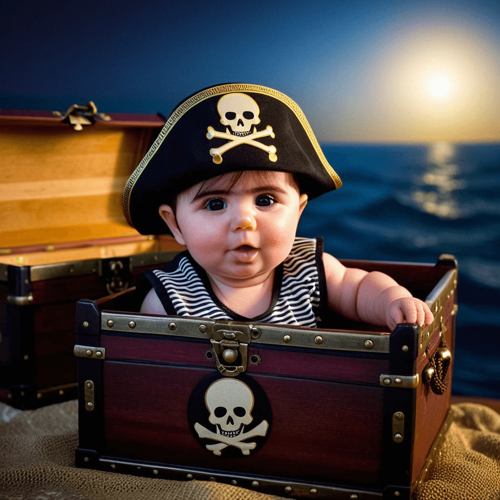 AI-generated baby in superman outfit