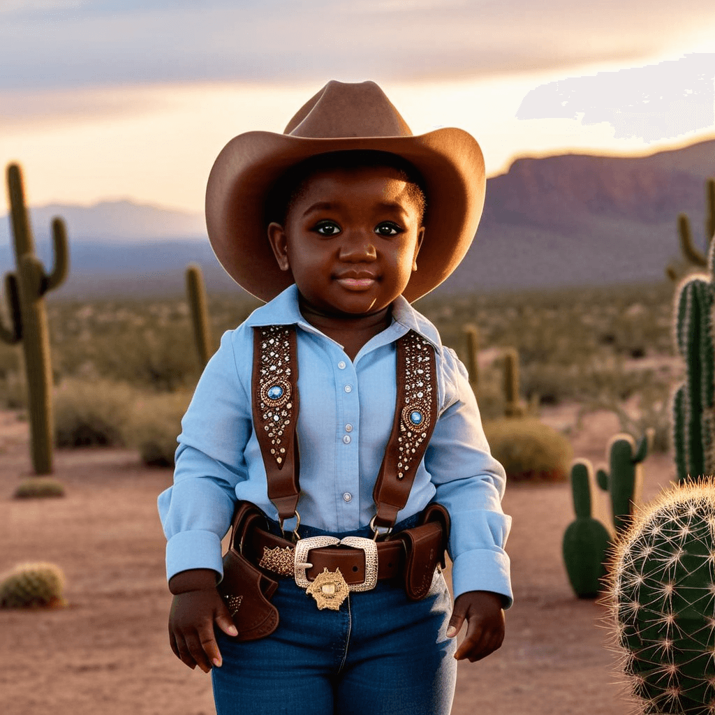 AI-generated baby in superman outfit