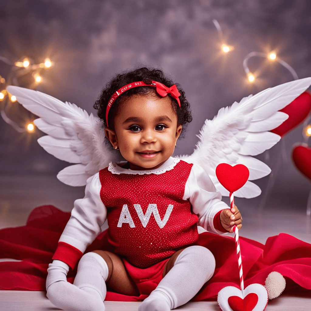 AI-generated baby in superman outfit